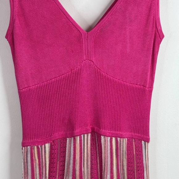 Vintage Y2K Guess Babydoll Dress M Knit Mini Pink Retro Barbie Mean Girls Hoco - Picture 3 of 11